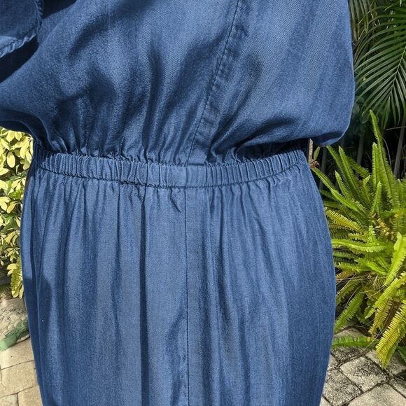 Halston Chambray Jumpsuit - Picture 8 of 11